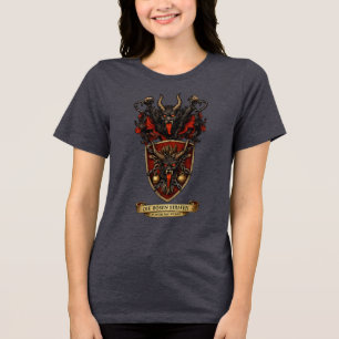 Krampus Heraldische Wappenbeschreibung Wappen Weih Tri-Blend Shirt