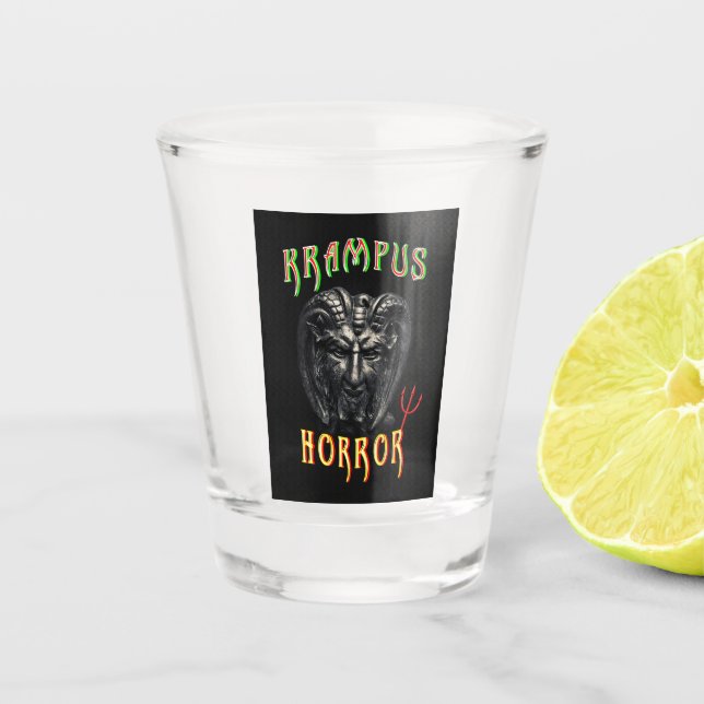 Krampus-Horror Schnapsglas (Vorderseite)