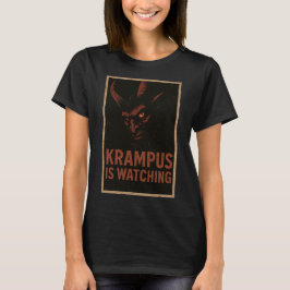 Krampus Is Watching – Vintage Horror Christmas Shi T-Shirt