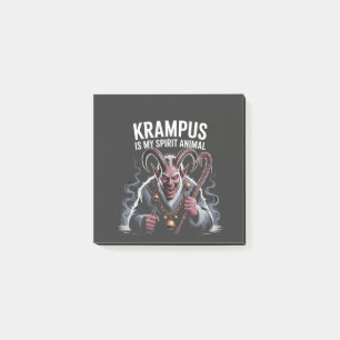 Krampus ist mein Geist Weihnachtslustige Post-it Klebezettel
