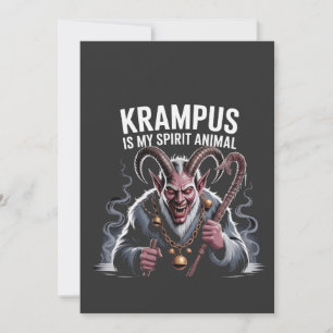Krampus ist mein spirituelles Tier Weihnachten Lus Einladung