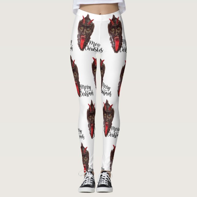 krampus joyeux leggings de noël (Devant)