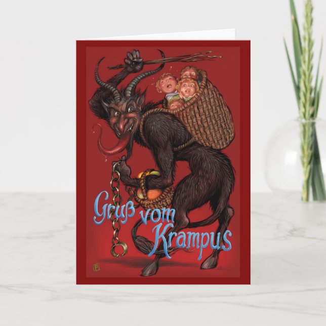 Krampus Karte (Vorderseite)