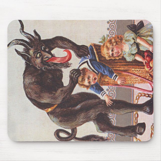 Krampus Kidnapping Children Mousepad (Vorne)