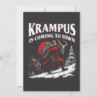 Krampus kommt nach Town Krampus Weihnachten