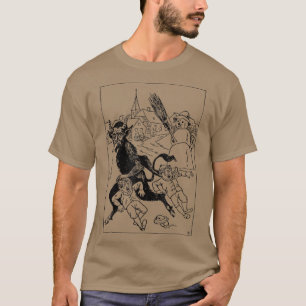 Krampus kommt zum Weihnachtsdemon in der Stadt, fr T-Shirt