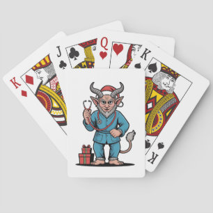 Krampus Krankenschwester Weihnachten Böse Weihnach Spielkarten