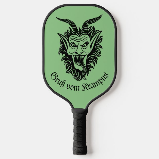 Krampus Muster Pickleball Paddle (Vorderseite)