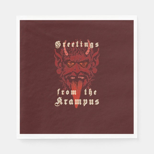 Krampus Napkins Serviette (Vorderseite)