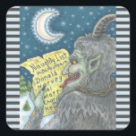 KRAMPUS NAUGHTY KINDER LIST CHRISTMAS STICKERS<br><div class="desc">WER IST IN DIESEM JAHR AUF DEINER NAUGHTY LISTE? KRAMPUS STICKERS Sheet,  Square,  Light Blue/Dark Gray Candy Cane Border ...  Suchen nach übereinstimmenden Elementen - Susan-Brack-Design</div>