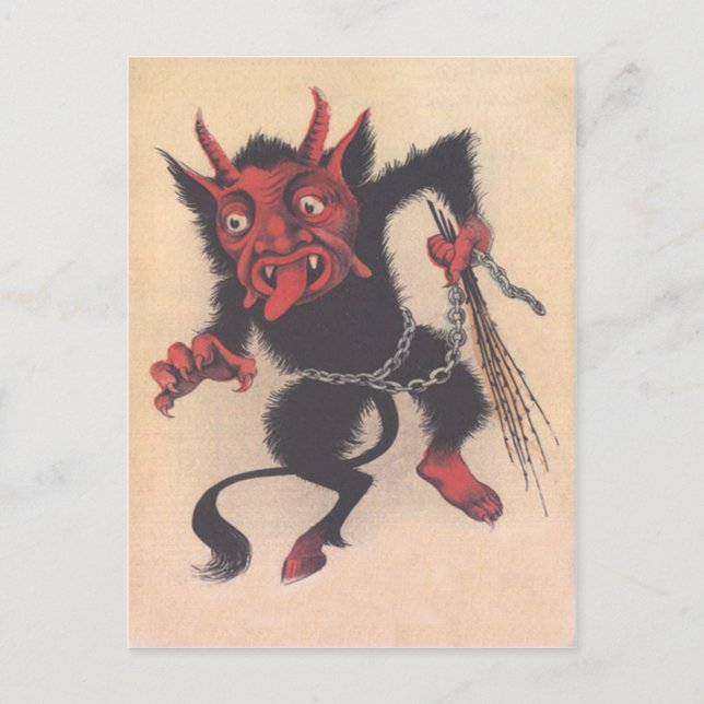 Krampus Postkarte (Vorderseite)