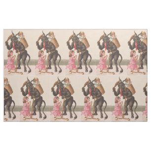 Krampus Punishing-Kinder Stoff
