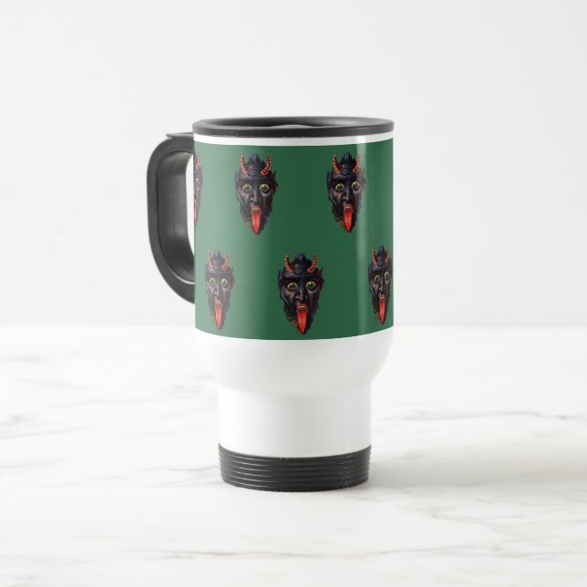 Krampus Reisebecher (Vorderseite Links)