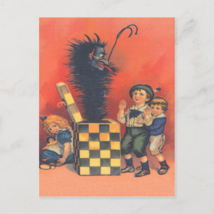 Krampus Schachtelmännchen Postkarte