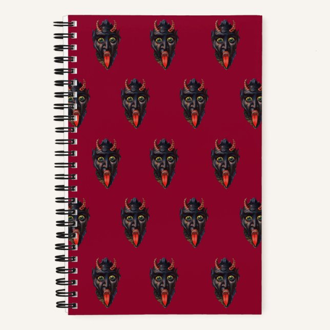 Krampus-Spirale Notizbuch (Vorderseite)