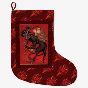 Krampus-Strumpf Großer Weihnachtsstrumpf