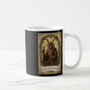 Krampus Tarot Card Design Weihnachtssaison Böse Pa Kaffeetasse