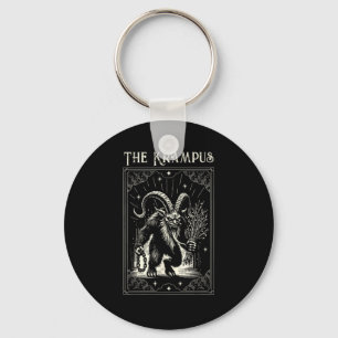 Krampus Tarot-Kartendesign Weihnachtszeit Böse Pa Schlüsselanhänger