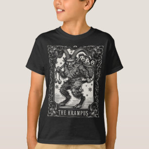 Krampus Tarot-Kartendesign Weihnachtszeit Böser Pa T-Shirt