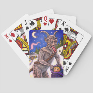 KRAMPUS & UNARTIGE KINDER, GRUSELIGE WEIHNACHTSGES SPIELKARTEN