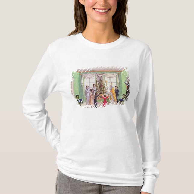 Krampus und Sankt Nikolaus von der Zeitschrift von T-Shirt (Vorderseite)