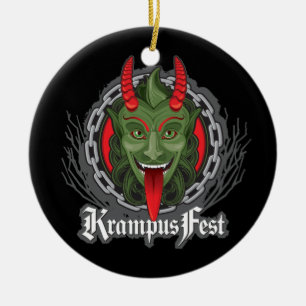 Krampus Verzierung Keramikornament