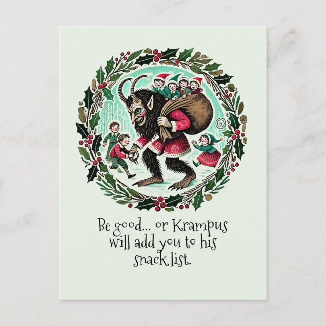 Krampus Weihnachten (Vorderseite)