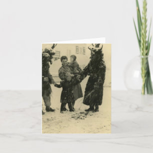 Krampus Weihnachtskarte Feiertagskarte