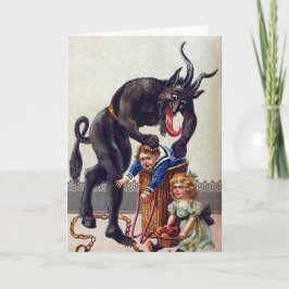 Krampus Weihnachtskarte Feiertagskarte