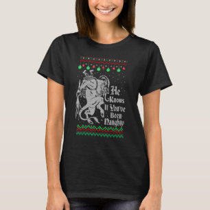 Krampus weiß, ob es ein unartiges Weihnachten war T-Shirt