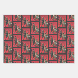 Krampus Wrapping Paper Set 2 Geschenkpapier Set
