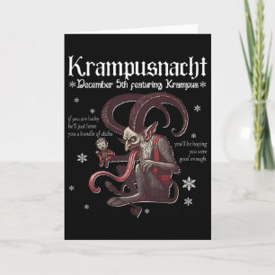 Krampusnacht Weihnachtsmonster Krampus Liebhaber F Karte