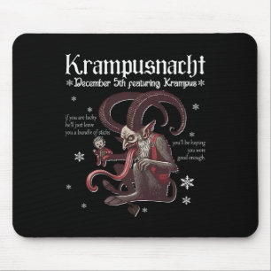 Krampusnacht Weihnachtsmonster Krampus Liebhaber F Mousepad