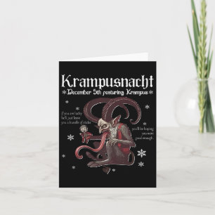 Krampusnacht Weihnachtsmonster Krampus Lover Festi Karte