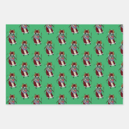 Krampuspapier Geschenkpapier Set