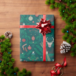 Krampuspapier | Spooky Holiday Geschenkwrap Geschenkpapier