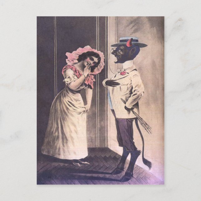 Krampuspickdatum Postkarte (Vorderseite)