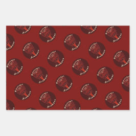 Krampusumhüllungspapier (3 Entwürfe) Geschenkpapier Set