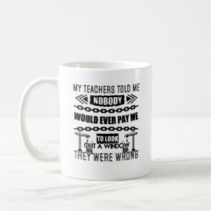 Kran-Betreiber-Job-Tasse Kaffeetasse