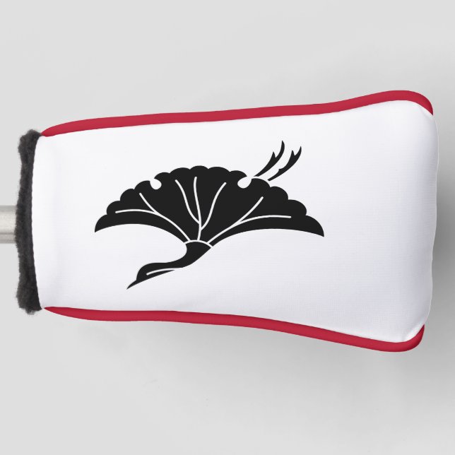 Kran-förmiges Ginkgoblatt Golf Headcover (Vorderseite)