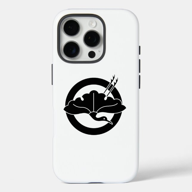 Kran-förmiges Ginkgoblatt iPhone 16 Pro Hülle (Rückseite)