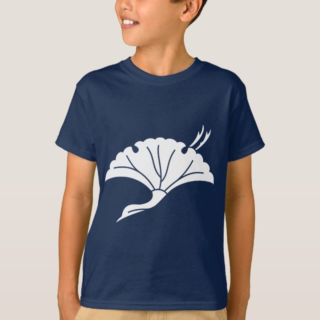 Kran-förmiges Ginkgoblatt T-Shirt (Vorderseite)