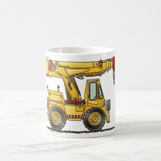 Kran-LKW-Bau-Tassen Kaffeetasse (Mittel)