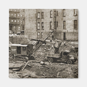 Kranbahn im Nordwesten und Schublade Magnet