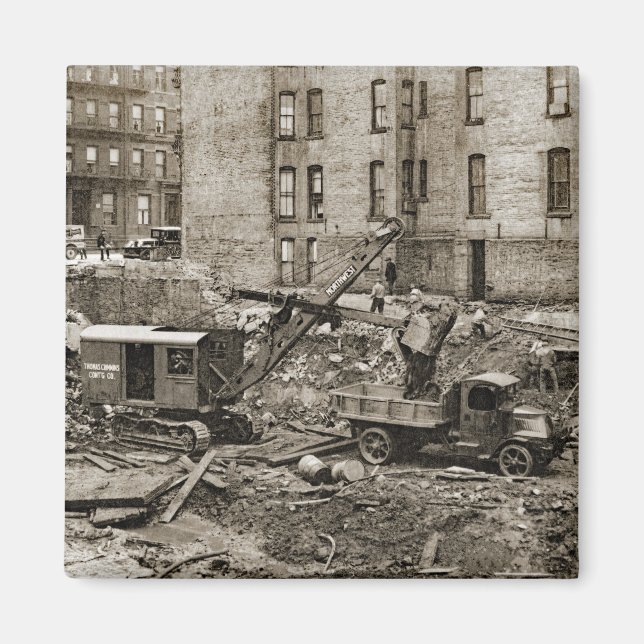 Kranbahn im Nordwesten und Schublade Magnet (Vorne)