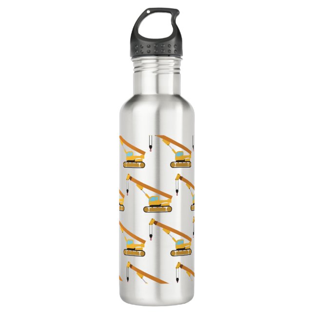 Kranbau Edelstahlflasche (Vorderseite)