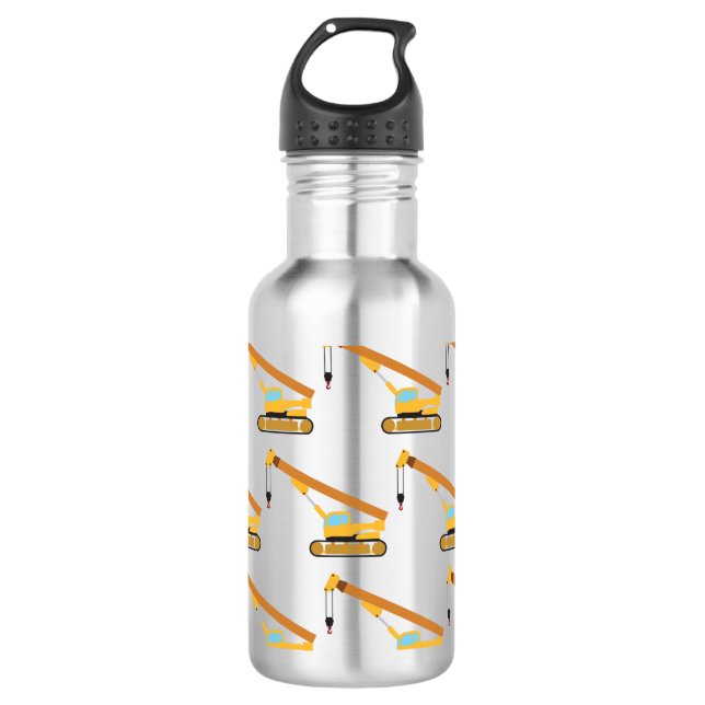 Kranbau Edelstahlflasche (Vorderseite)