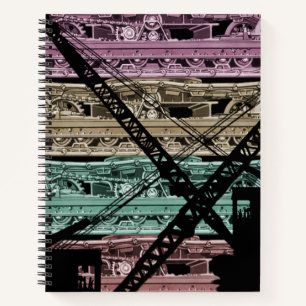 Kranbetrieb im Nordwesten ENGINEER Art Crane Op Notizbuch