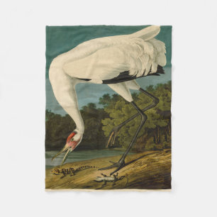Krane Audubon Vogelmalerei Fleecedecke