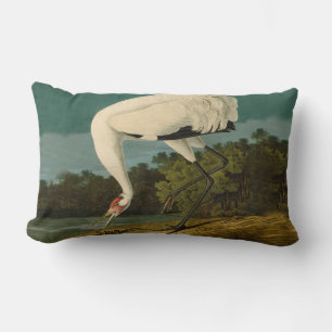 Krane Audubon Vogelmalerei Lendenkissen